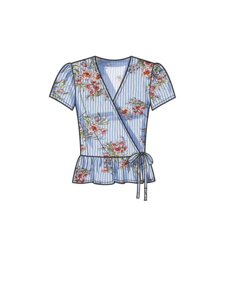 Patron New Look 6720 - Hauts cache-cœur