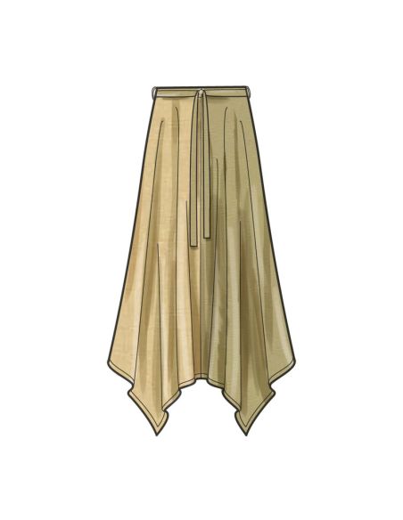 Patron New Look 6721 - Jupes asymétriques