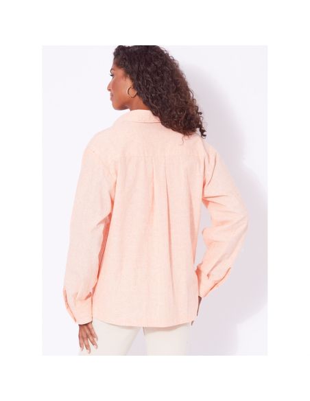 Patron New Look 6724 - Chemise boutonnée unisexe