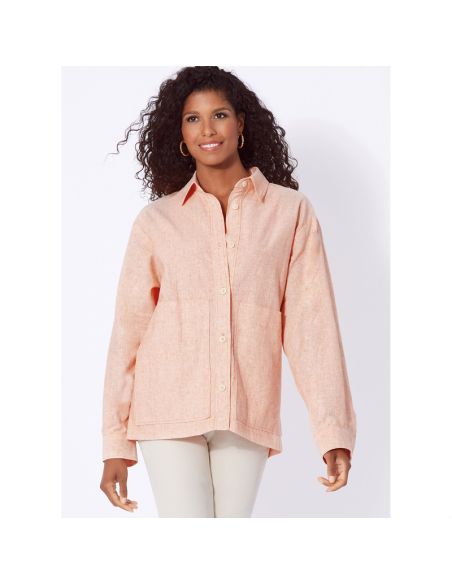 Patron New Look 6724 - Chemise boutonnée unisexe