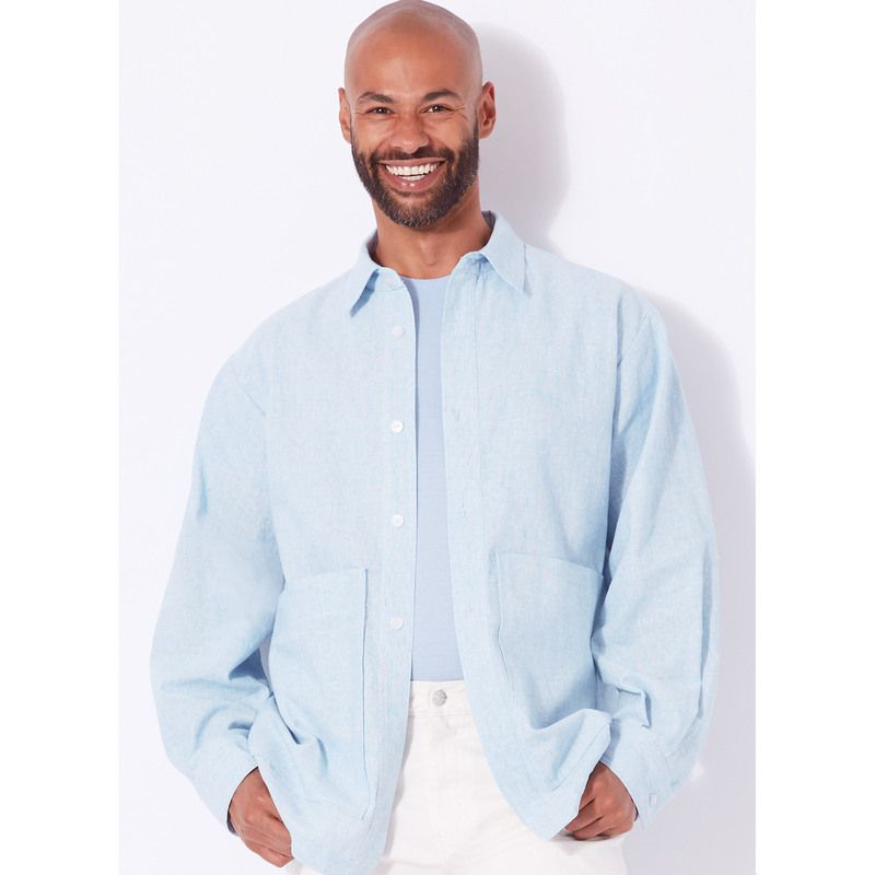 Patron New Look 6724 - Chemise boutonnée unisexe