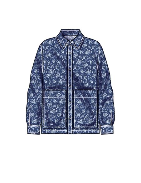 Patron New Look 6724 - Chemise boutonnée unisexe