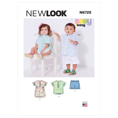 Patron New Look 6725 - Ensemble Bébé