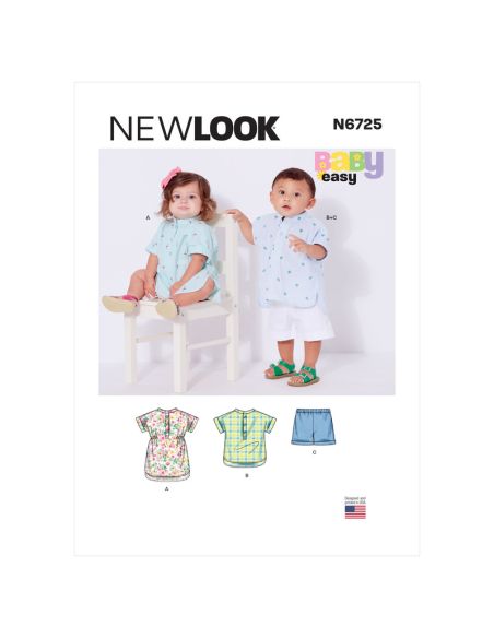 Patron New Look 6725 - Ensemble Bébé