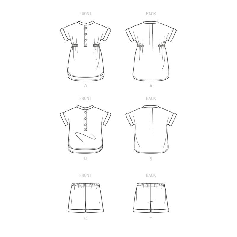 Patron New Look 6725 - Ensemble Bébé