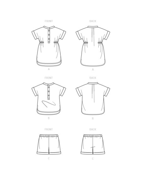 Patron New Look 6725 - Ensemble Bébé