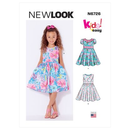 Patron New Look 6726 - Robes pour enfants