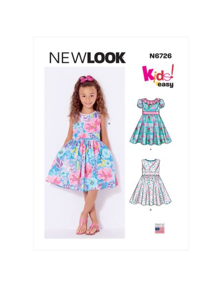 Patron New Look 6726 - Robes pour enfants