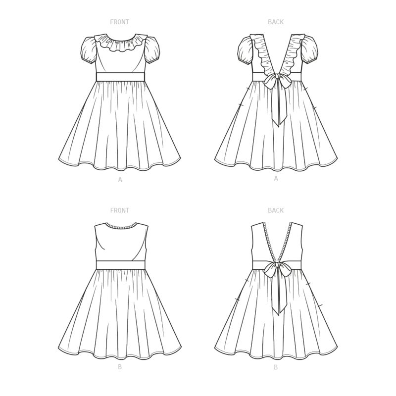 Patron New Look 6726 - Robes pour enfants