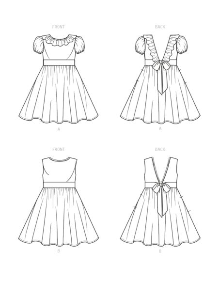 Patron New Look 6726 - Robes pour enfants