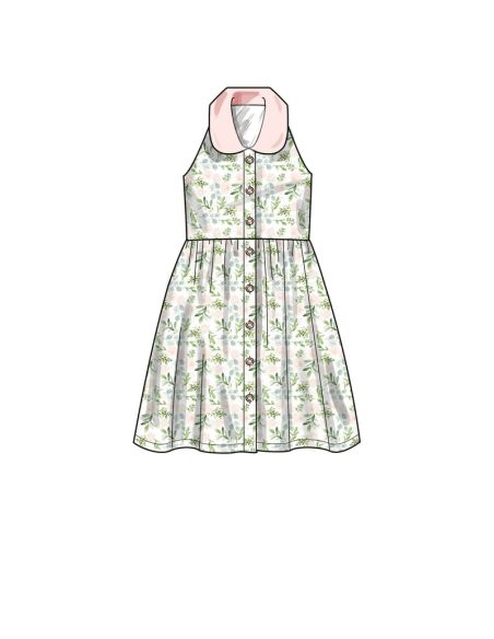 Patron New Look 6727 - Robe Fille