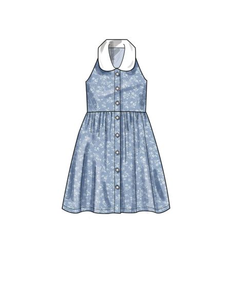 Patron New Look 6727 - Robe Fille