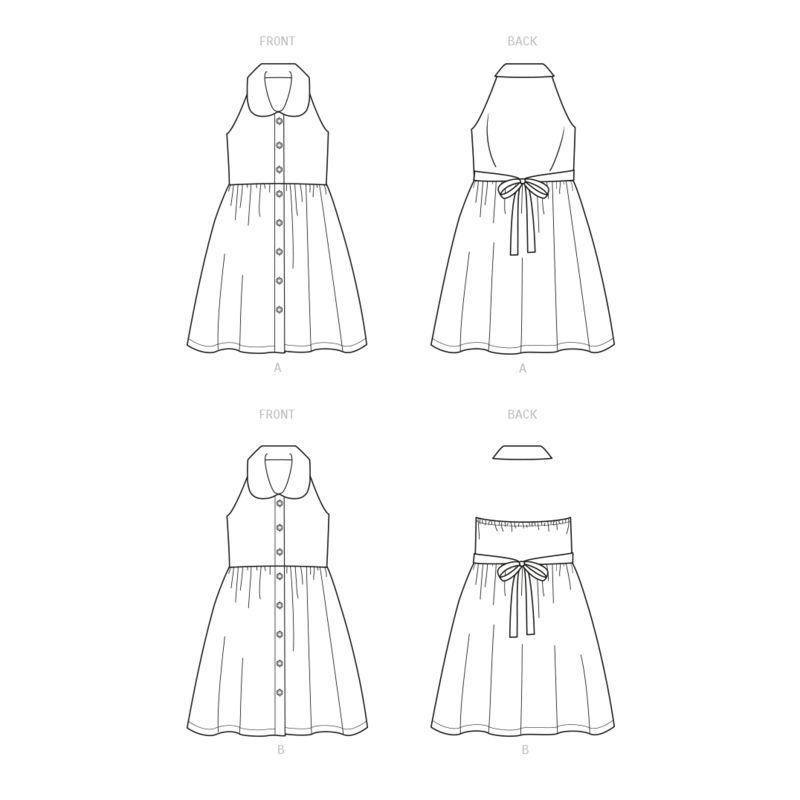 Patron New Look 6727 - Robe Fille