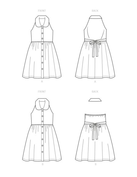 Patron New Look 6727 - Robe Fille