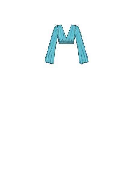 Patron New Look 6729 - Robe longue avec décolleté