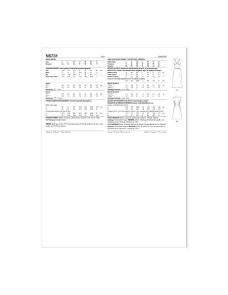 Patron New Look 6731- Robe