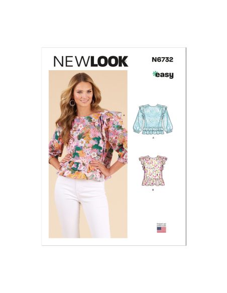 Patron New Look 6732 - Top avec variantes