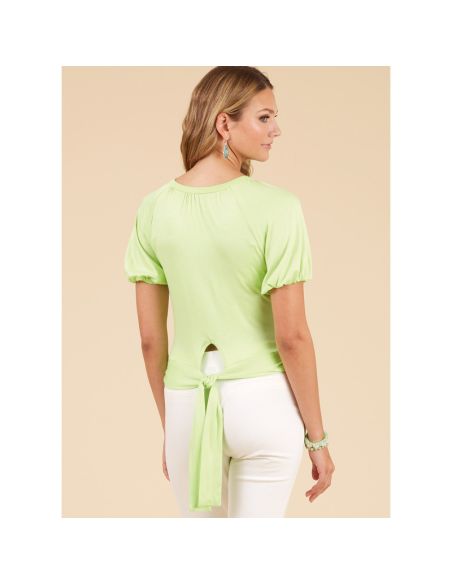 Patron New Look 6733 - Hauts cache cœur ou col rond