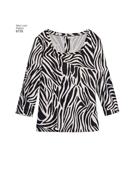 Patron New Look 6735 - Ensemble jupe/pantalon, Tee-Shirt, veste