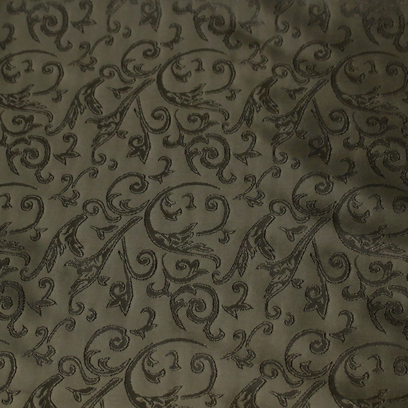 Doublure satin jacquard - Arabesque kaki