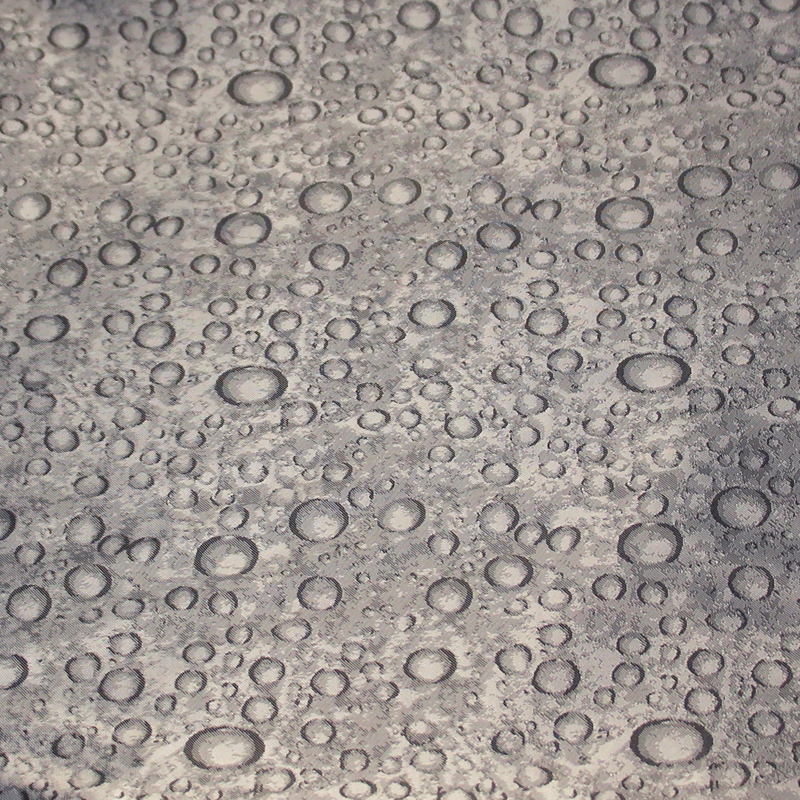 Doublure satin jacquard - Rond hétérogène gris