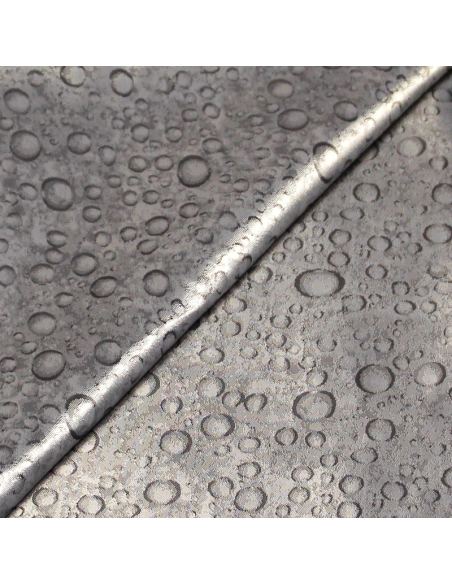 Doublure satin jacquard - Rond hétérogène gris