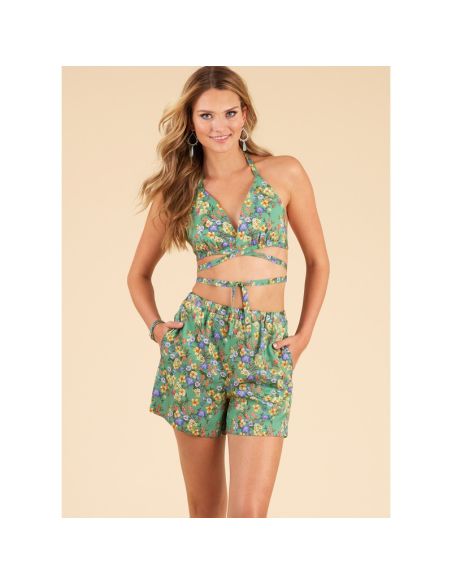 Patron New Look 6737 - Veste, haut cache cœur et short