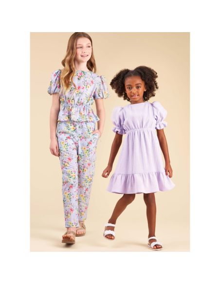 Patron New Look 6739 - Robe, haut et pantalon pour filles