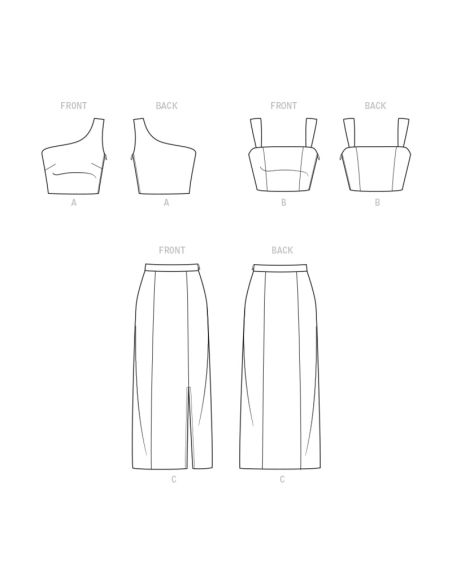 Patron New Look 6741 - Robe deux pièces