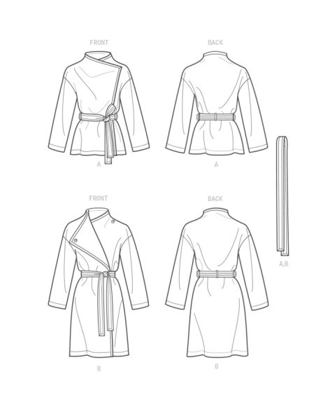 Patron New Look 6742 - Manteau