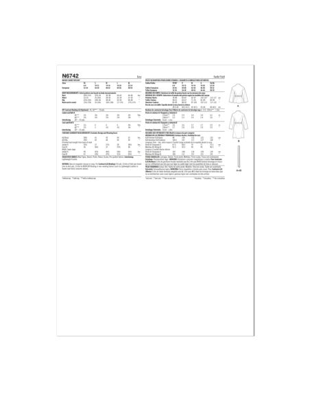 Patron New Look 6742 - Manteau