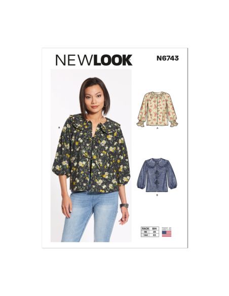 Patron New Look 6743 - Top avec variantes
