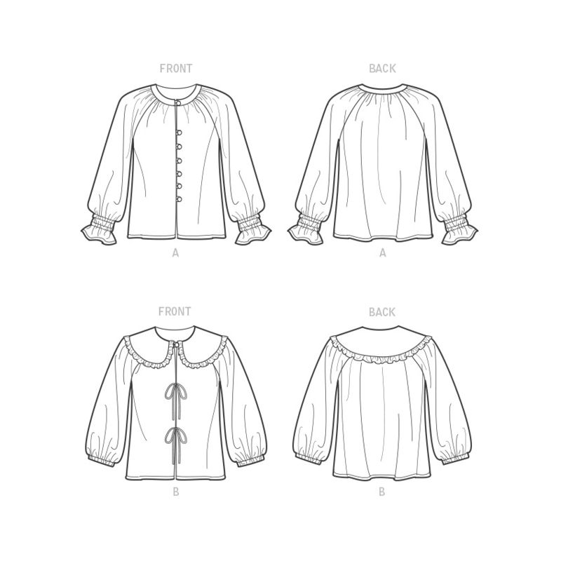 Patron New Look 6743 - Top avec variantes