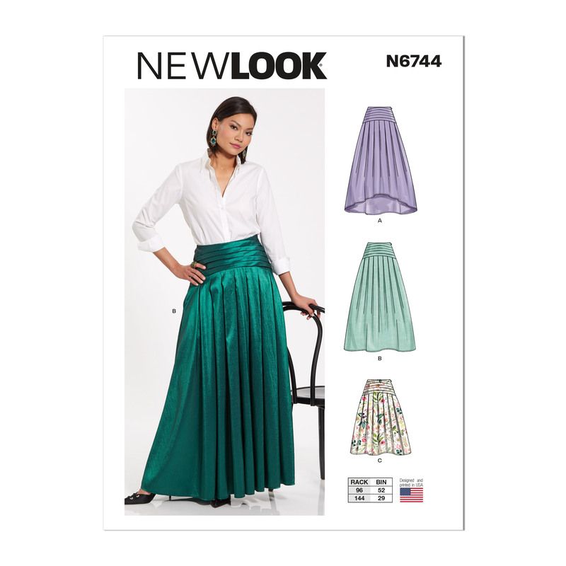Patron New Look 6744 - Jupe avec variantes