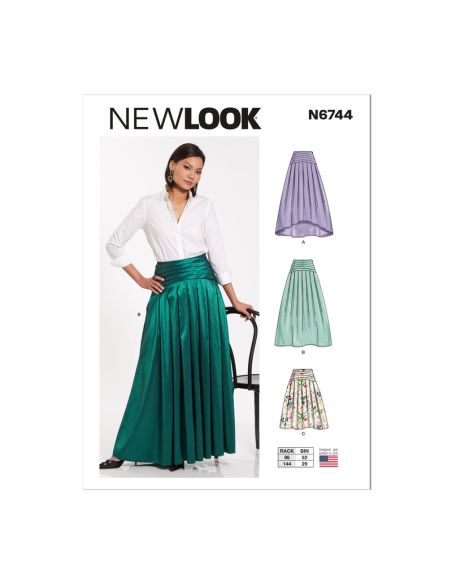Patron New Look 6744 - Jupe avec variantes