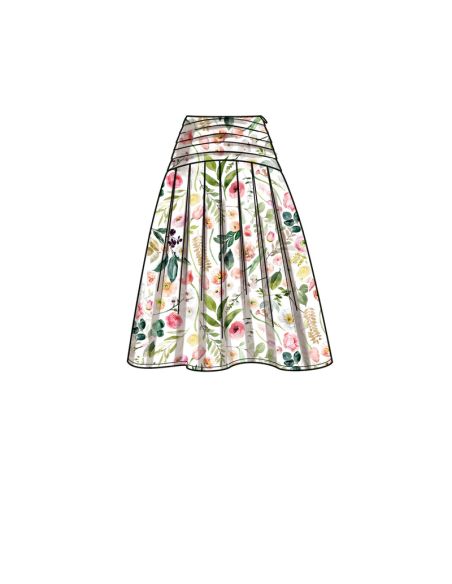 Patron New Look 6744 - Jupe avec variantes