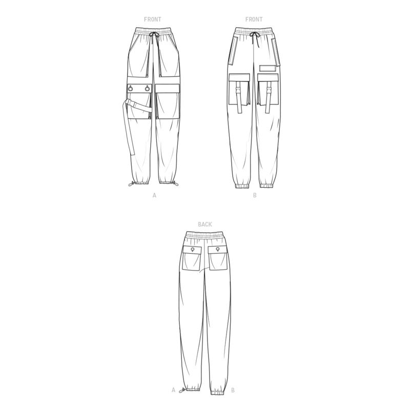 Patron New Look 6745 - Pantalon cargo unisexe