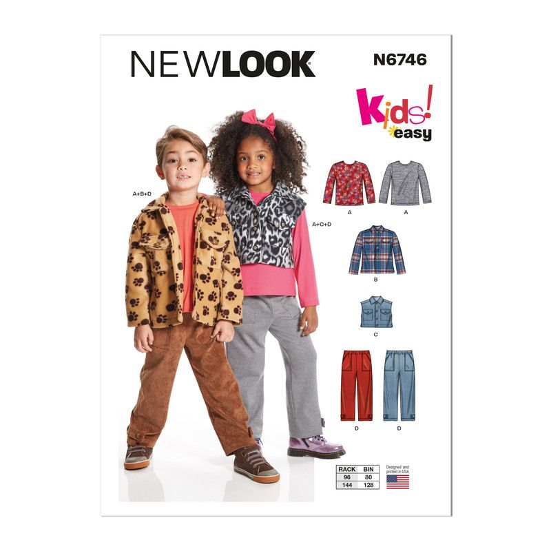 Patron New Look 6746 - Veste et pantalon