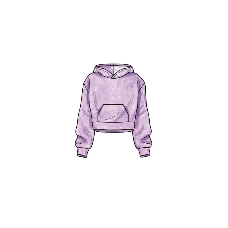 Patron New Look 6747 - Sweat à capuche et jupe