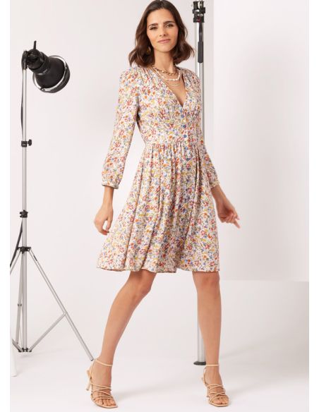 Patron New Look 6749 - Robe boutonnée