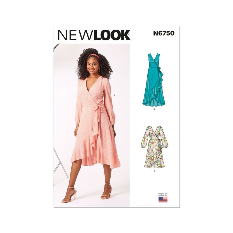 Patron New Look 6750 - Robe portefeuille