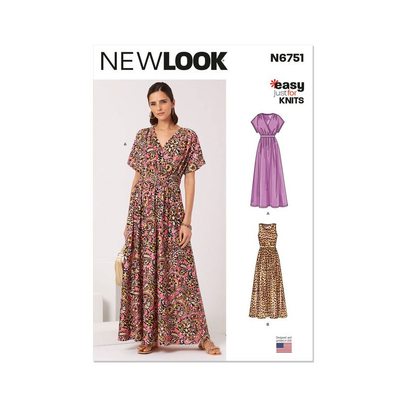 Patron New Look 6751 - Robe pull