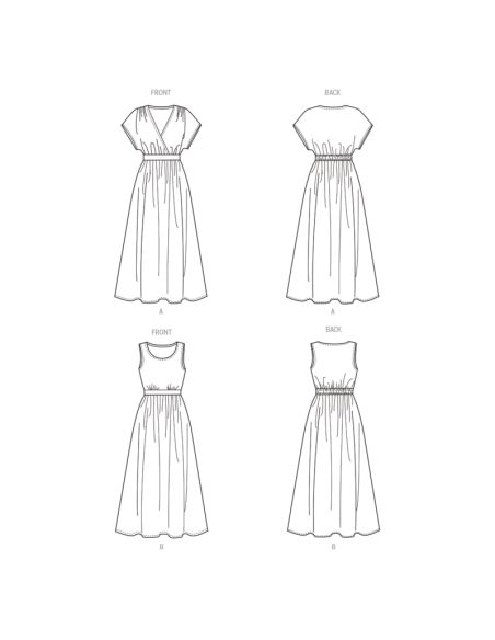 Patron New Look 6751 - Robe pull