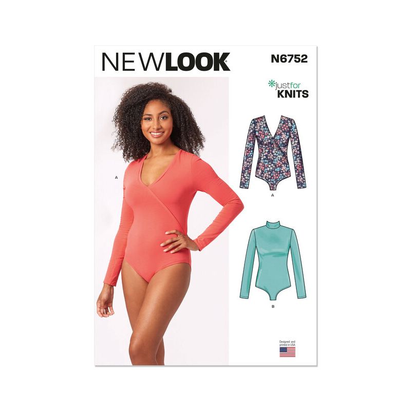 Patron New Look 6752 - Body à manches longues