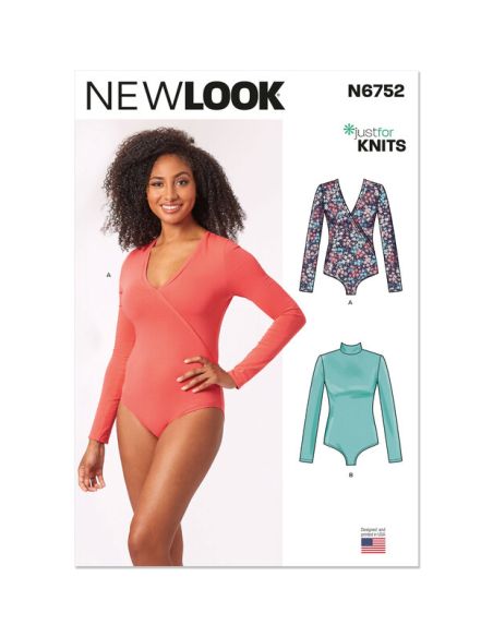 Patron New Look 6752 - Body à manches longues