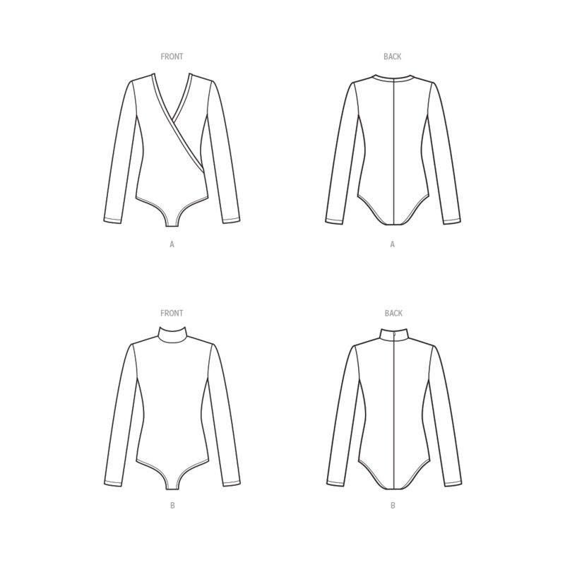 Patron New Look 6752 - Body à manches longues