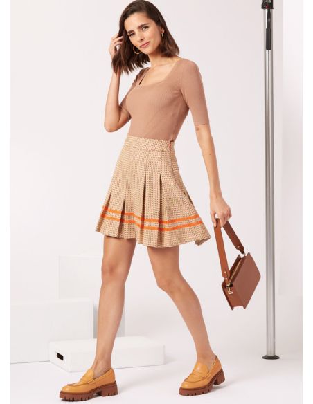 Patron New Look 6755 - Jupe plissée