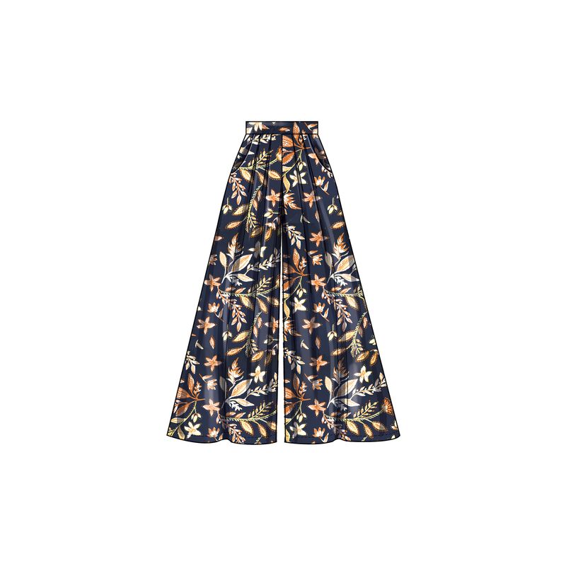 Patron New Look 6756 - Shorts en pantalons amples