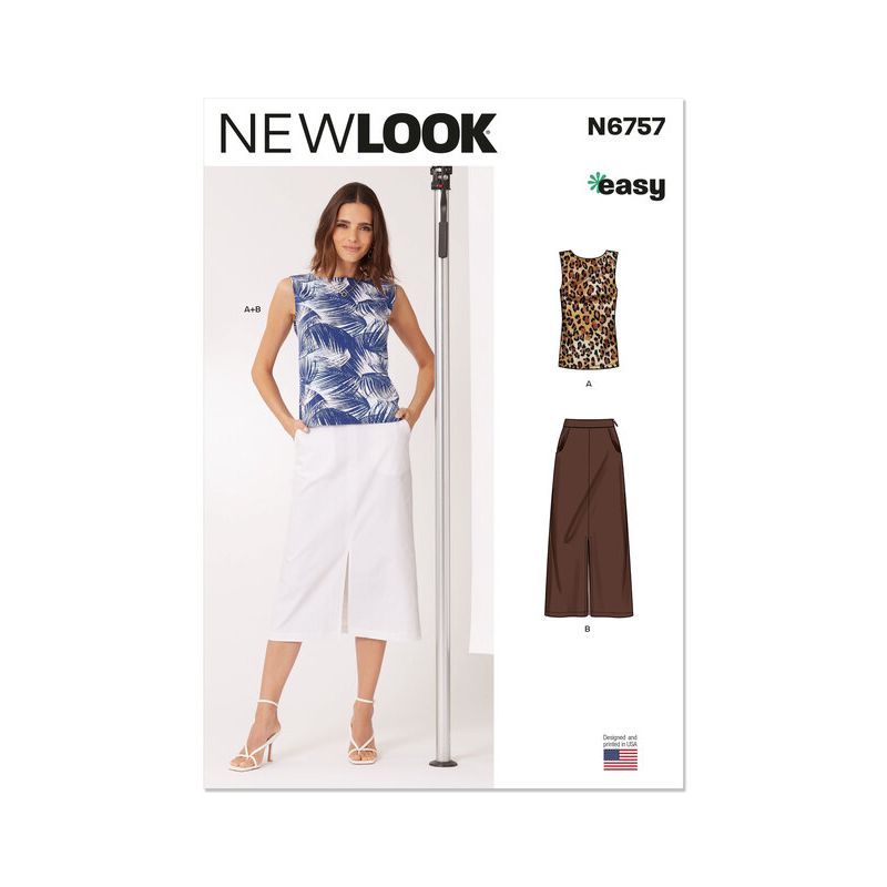 Patron New Look 6757 - Haut et jupe