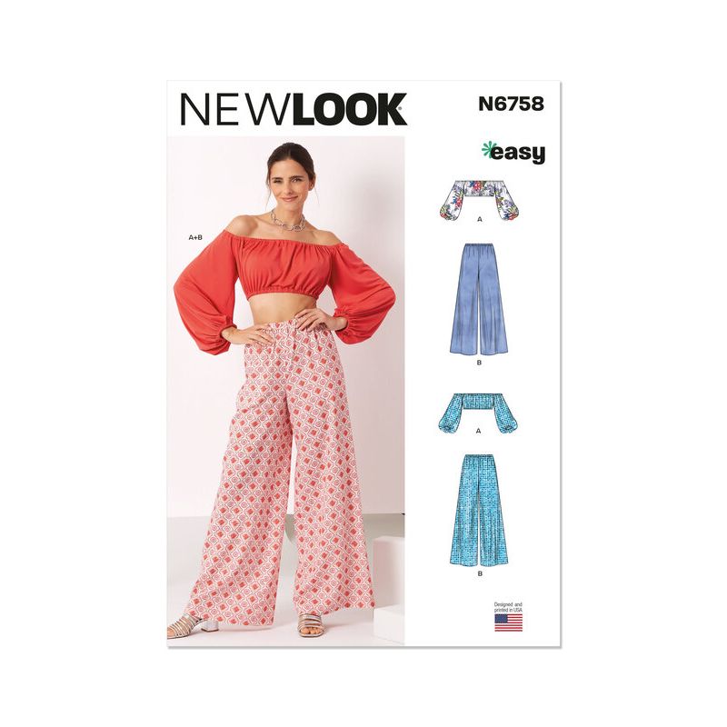 Patron New Look 6758 - Haut et pantalon